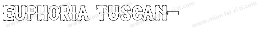 Euphoria Tuscan字体转换